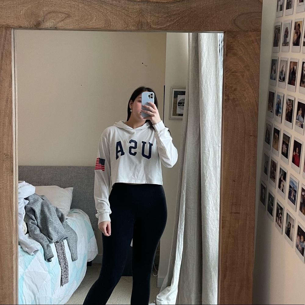 USA cropped sweatshirt